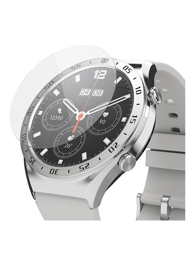 رينجك زجاج لتصميم الإطار 4 عبوات متوافقة مع واقي شاشة ساعة شاومي S1 زجاج مقسى - Image 1