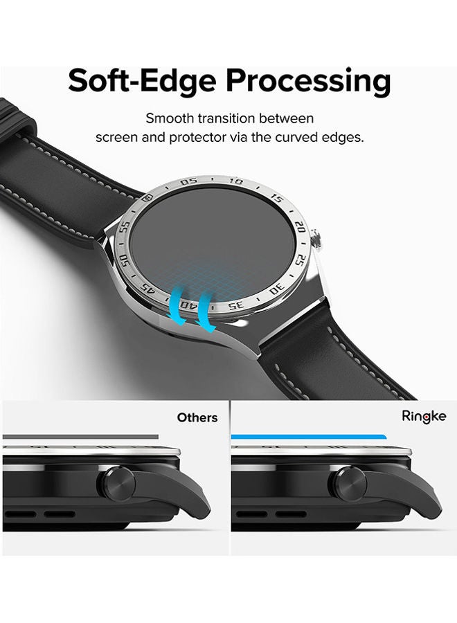 رينجك زجاج لتصميم الإطار 4 عبوات متوافقة مع واقي شاشة ساعة شاومي S1 زجاج مقسى - Image 4