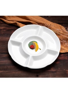 Dove 3-Piece Appetizer And Dessert Plate White 12inch  - Image 3
