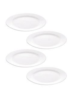 Dove 4-Piece Dinner Plates White 4x12inch  - Image 1