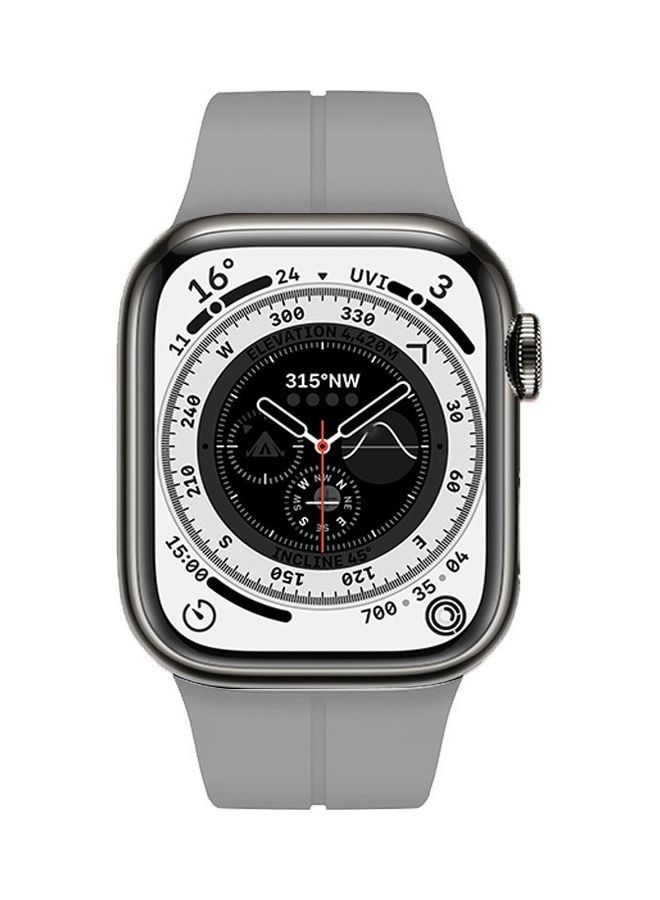 MARGOUN Apple Watch Band 38mm 40mm 41mm Magnetic Band D-Buckle Silicone Sport Strap Replacement Wrist Band Grey - Image 2