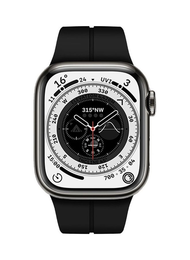 MARGOUN Apple Watch Band 38mm 40mm 41mm Magnetic Band D-buckle Silicone Sport Strap Replacement Wrist Band Black  - Image 2