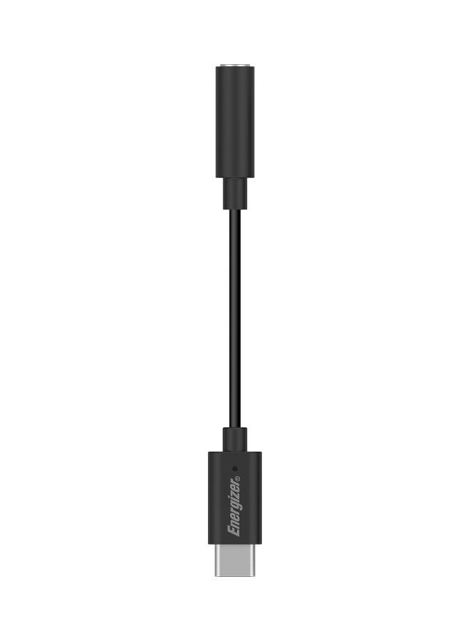 Energizer Ultimate AUX (3.5mm Jack) to USB-C Audio adapter - 11cm Black - Image 3