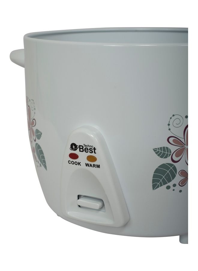 Techno Best Rice Cooker With Stainless Steel Lid 1.8 L 700 W BRC-018 White - Image 4