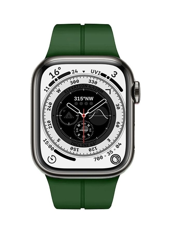 MARGOUN Watch Band 38Mm 40Mm 41Mm Magnetic D Buckle Silicone Sport Strap Replacement Green - Image 2