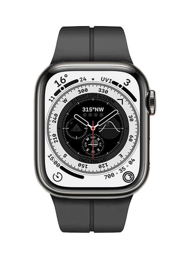 MARGOUN - Apple Watch Band 38mm 40mm 41mm Magnetic Band D-buckle Silicone Sport Strap Replacement Wrist Band Dark Dark Grey - Image 1