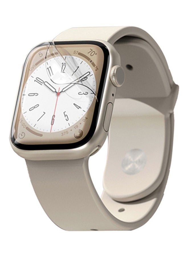 Ringke Dual Easy Film Screen Protector Compatible With Apple Watch 41mm Series 8/7 And SE/6/SE/5/4 Pack Of 3 High Resolution Anti-Fingerprint Easy Application Clear - Image 1