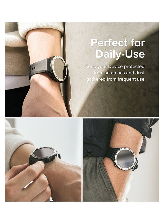 رينجك مجموعة تصميم الإطار والزجاج متوافقة مع إطار لاصق Xiaomi Watch S1 وغطاء حلقي مضاد للخدش وحماية من الفولاذ المقاوم للصدأ - Image 5