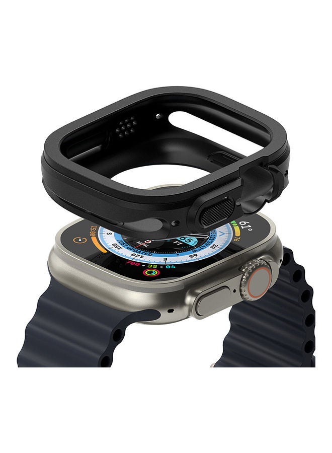 Ringke Air Sports Cover Compatible With Apple Watch Ultra 49mm Case For Series 8 Soft Flexible Rugged TPU Raised Bezel Frame Protective Button Cover Black - Image 1