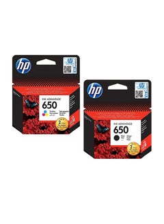 HP 2-Piece 650 Replacement Ink Cartridge Black Ink and Tri-Colour Ink  - Image 1