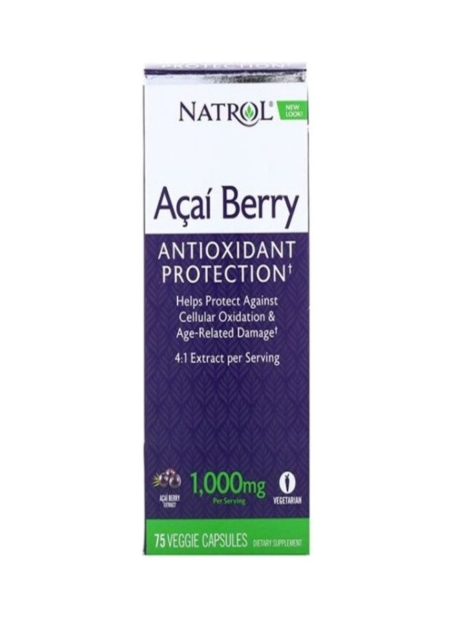 Acaiberry Anti Oxidant 1000Mg 75 Veggie Capsules - v1681111983/N53399784A_1