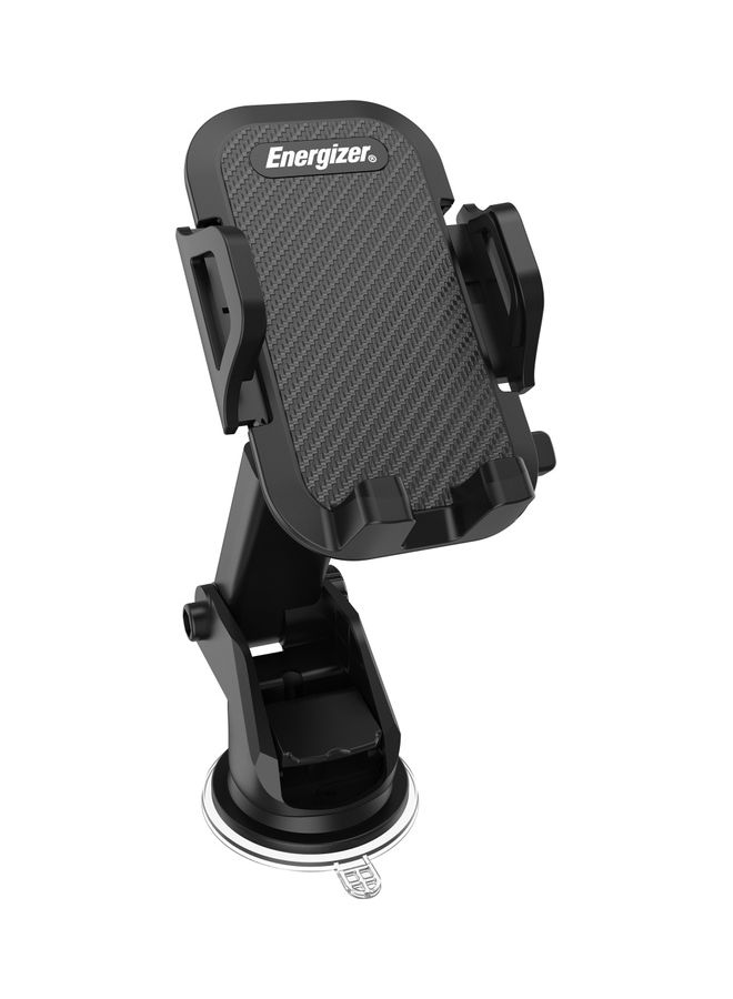 Energizer Energizer Universal Car Phone Holder Suction Mount, Dashboard Mount/Windshield Mount, Anti-Slip Pad, Secure 360 Degree Tilt Black  - Image 1