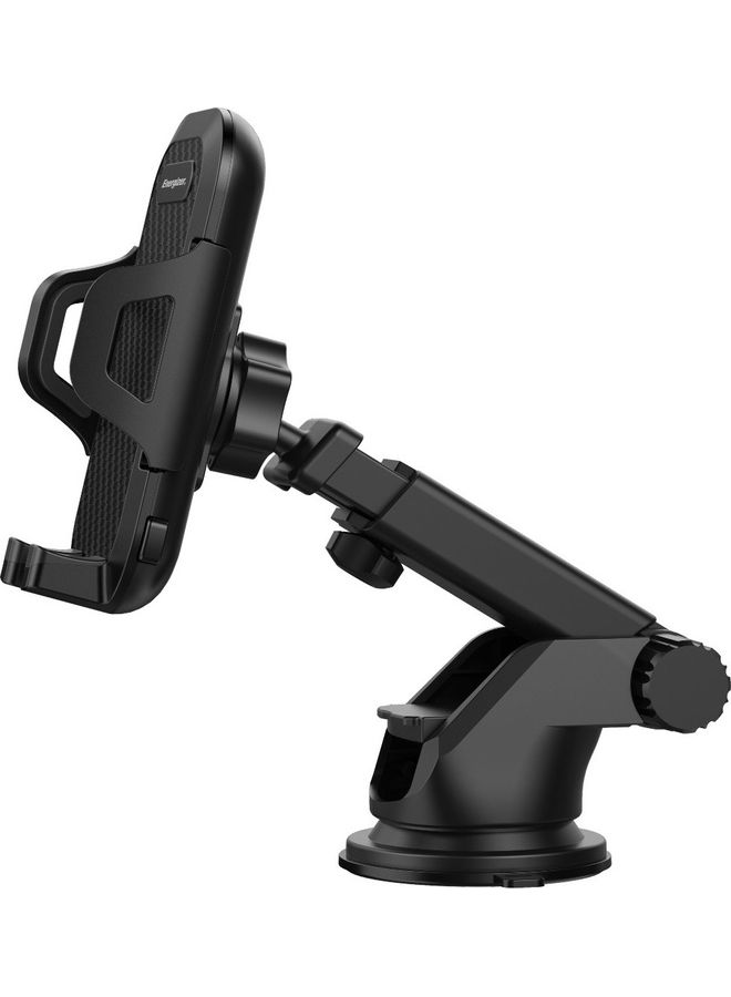 Energizer Energizer Universal Car Phone Holder Suction Mount, Dashboard Mount/Windshield Mount, Anti-Slip Pad, Secure 360 Degree Tilt Black  - Image 2