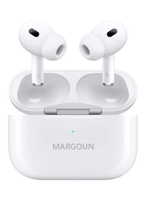 Pro 2 Wireless In Ear Bluetooth With ANC Active Noice Cancelation Build In Microphone Earbuds White