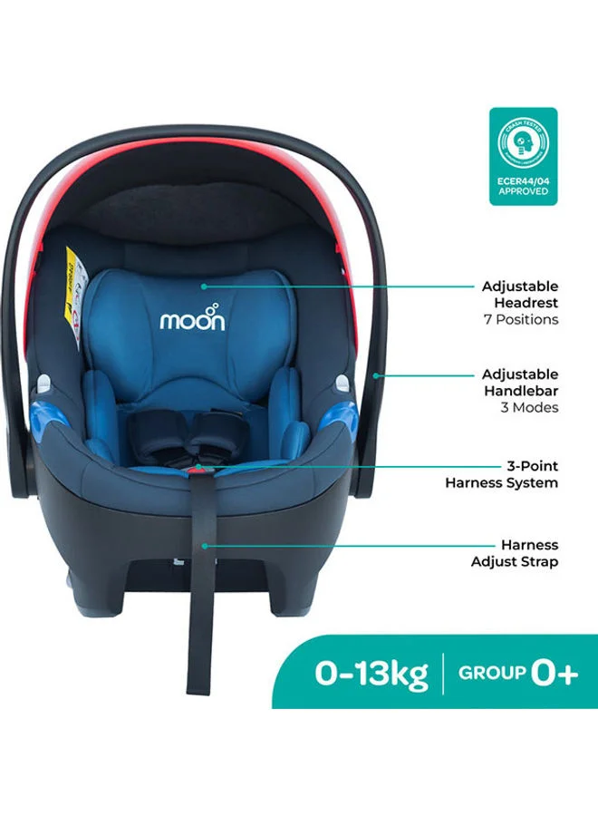 Moon Bibo Max Baby Carrier Car seat With Maximum Comfort And Superior Protection - Blue