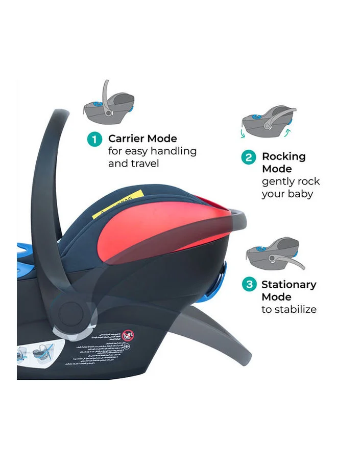 Moon Bibo Max Baby Carrier Car seat With Maximum Comfort And Superior Protection - Blue