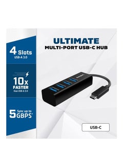 Energizer USB- C Hub With 4 USB-A Ports Compatible For MacBook Pro/Air/Samsung /Huawei/LG/Chromebook/iPad Pro/Air 5 Black  - Image 2