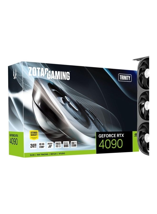 ZOTAC Geforce Rtx 4090 Trinity 24Gb Gddr6X 384-Bit 21 Gbps Pcie 4.0 Gaming Graphics Card Icestorm 3.0 Advanced Cooling Spectra 2.0 Rgb Lighting Black - Image 1