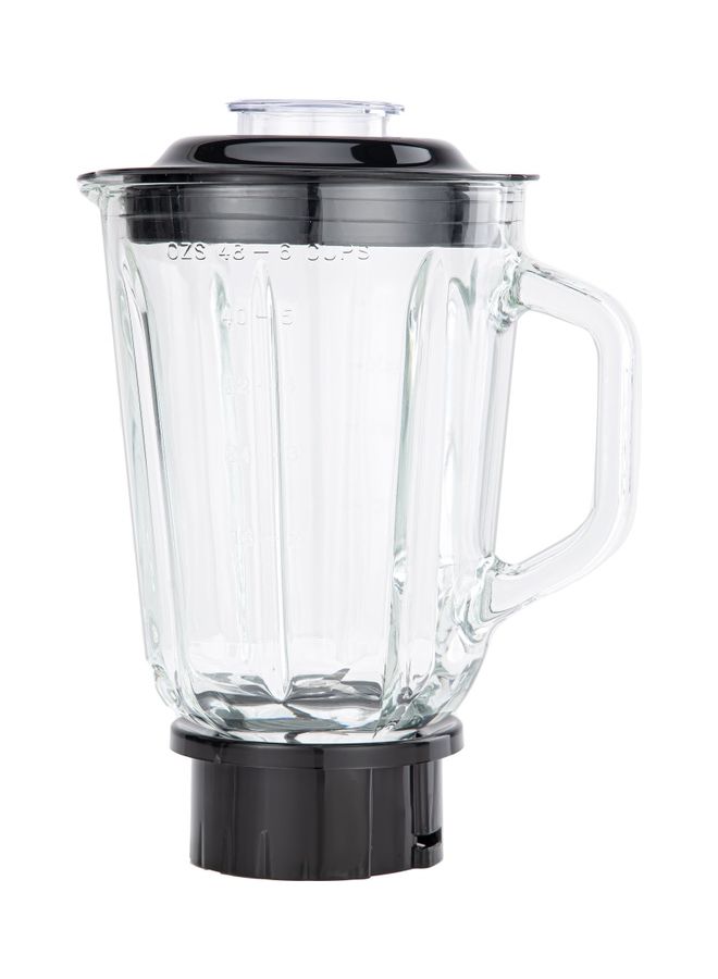 GEEPAS Stainless Steel Blender, Powerful Motor and Sharp Blade Transparent Glass Jars with Stainless Steel Blades 1.5 L Jar and Grinder Attachment 1500 ml 600 W GSB44076UK Black and Silver - Image 5