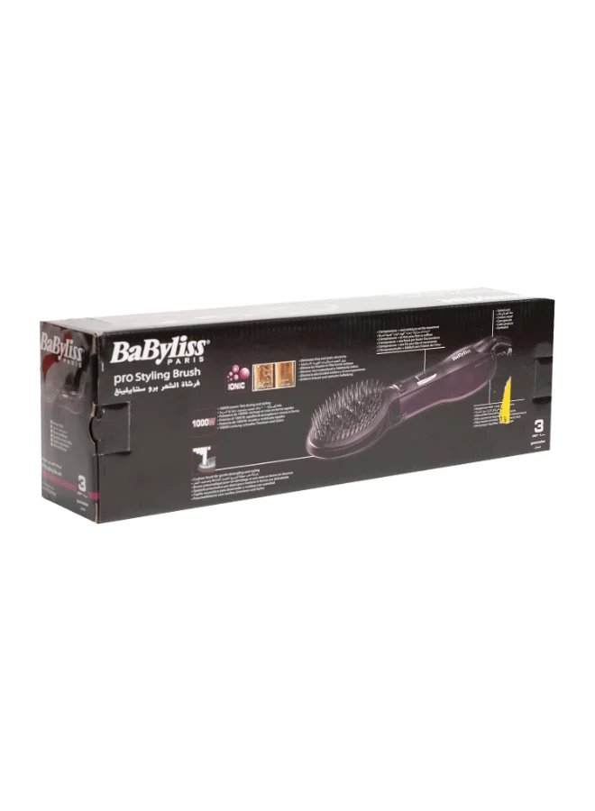 babyliss Paddle Pro Air Styler | 1000W Powerful Styling Unisex Hairbrush | Dual Speed Temperature Setting Hair Dryer & Volumizer with Cool Air Button | Ionic Tech for Shiny Hair – AS115PSDE Purple/Black
