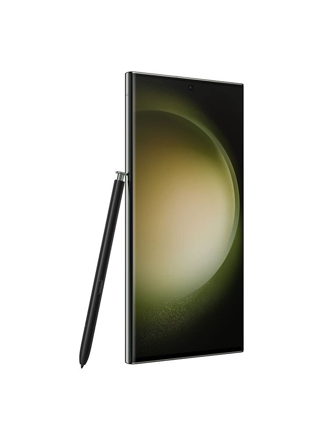 سامسونج - هاتف Galaxy S23 Ultra 5G ثنائي الشريحة باللون الأخضر وذاكرة الوصول العشوائي (RAM) سعة 8 جيجابايت وسعة 256 جيجابايت - الإصدار العالمي - Image 1