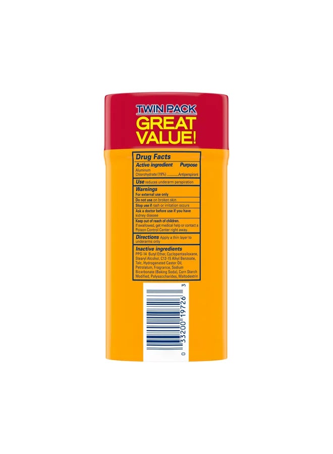 Arm & Hammer Ultra Max Fresh Antiperspirant Deodorant Twin Pack White 2x73grams - Image 2