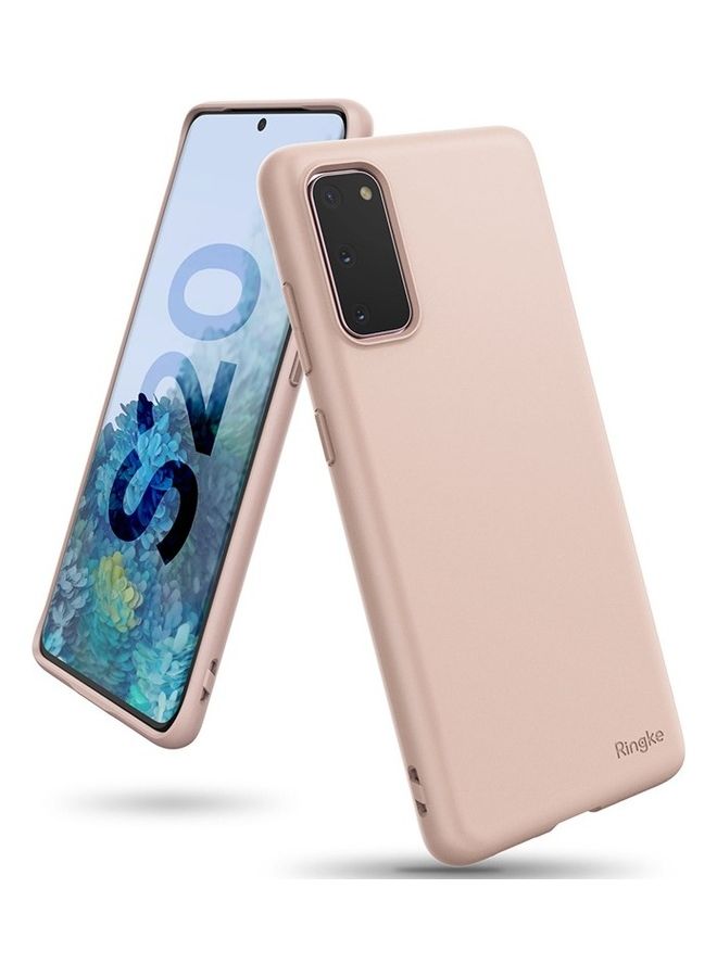 Ringke Air-S Compatible With Galaxy S20 Case Lightweight Premium TPU Shockproof Matte Slim Soft Flexible Thin Protective Phone Case Pink Sand - Image 1