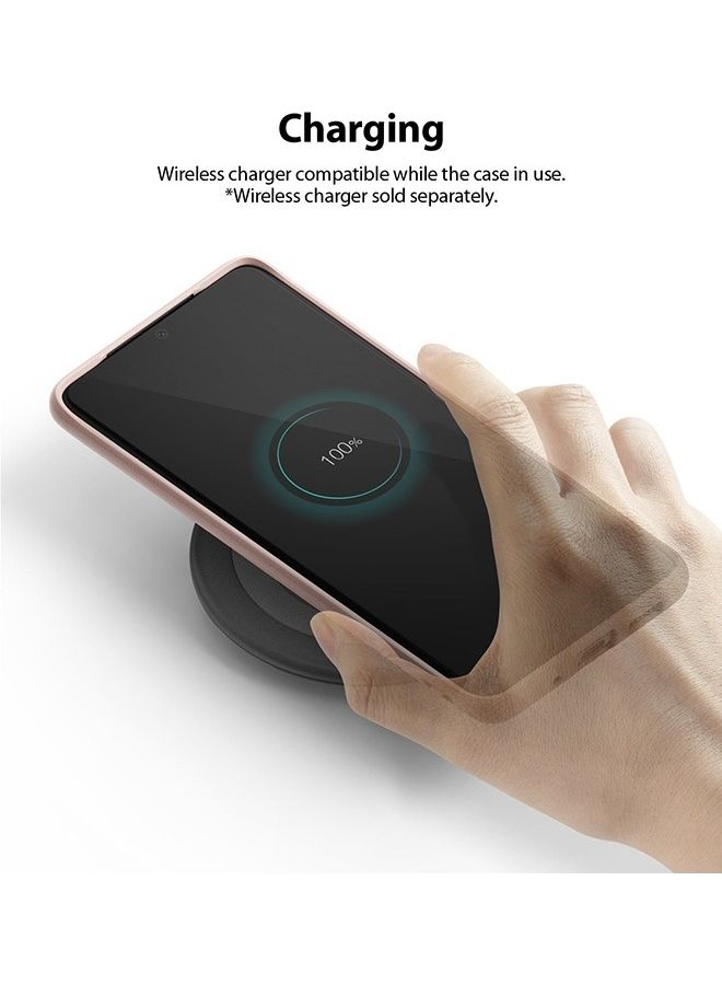 Ringke Air-S Compatible With Galaxy S20 Case Lightweight Premium TPU Shockproof Matte Slim Soft Flexible Thin Protective Phone Case Pink Sand - Image 4