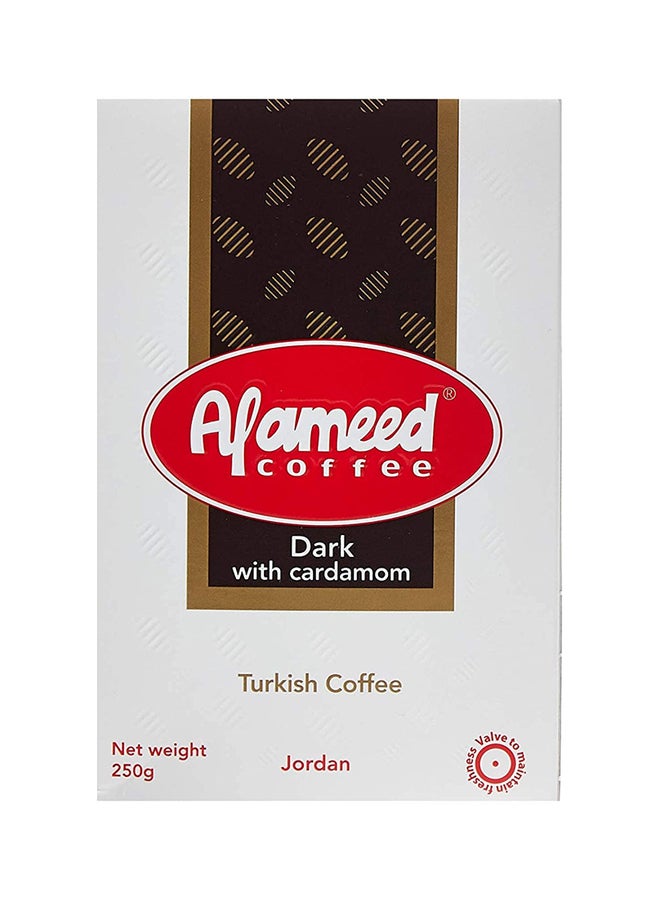 Al Ameed - Turkish Dark Coffee with Cardamom, 250g - Image 1
