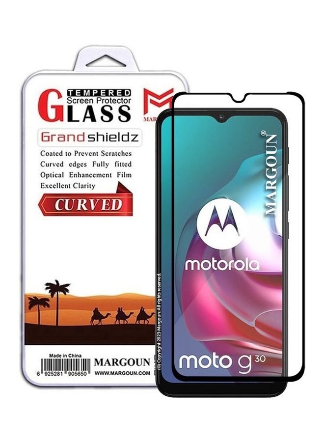 MARGOUN Screen Protector Tempered Glass For Motorola Moto G30 6.5 inch CLEAR - Image 1