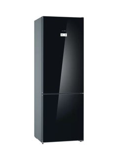 BOSCH Serie 6 Freestanding Fridge with Freezer at Bottom Glass Door 435 Litres KGN49LB30U Black  - Image 1