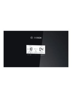 BOSCH Serie 6 Freestanding Fridge with Freezer at Bottom Glass Door 435 Litres KGN49LB30U Black  - Image 2