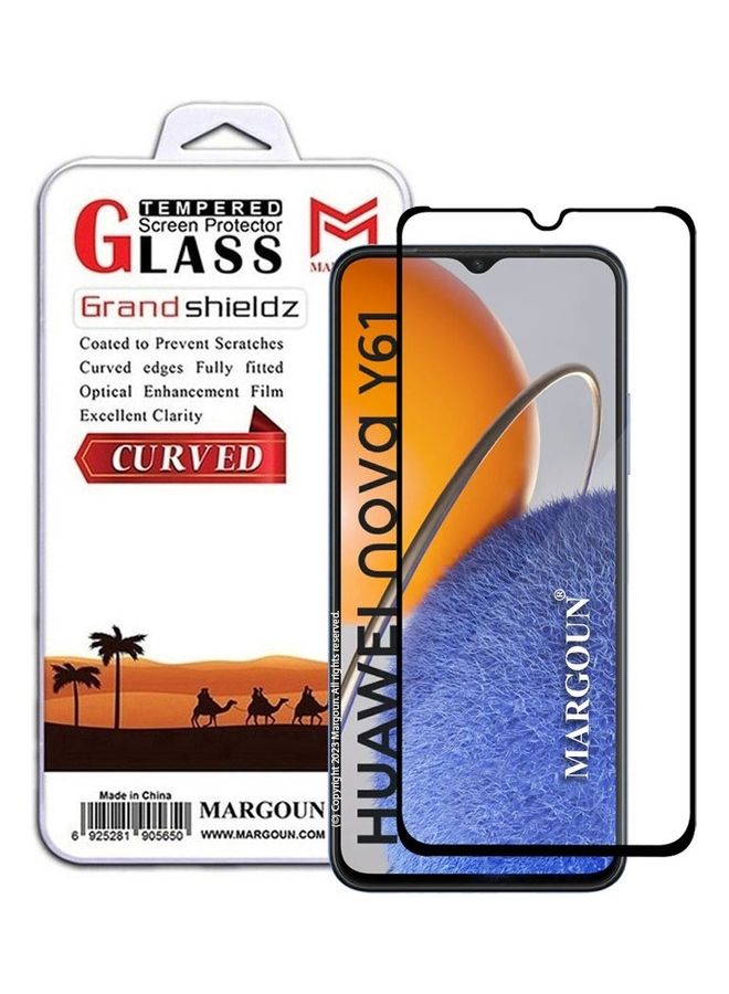 MARGOUN Screen Protector Tempered Glass For HUAWEI NOVA Y61 6.5 inch CLEAR - Image 1