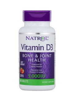 NATROL Vitamin D3 5000 Iu Bone And Joint Health 90 Tablets 