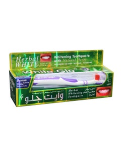 White Glo Herbal Whitening Toothpaste With Free Toothbrush 
