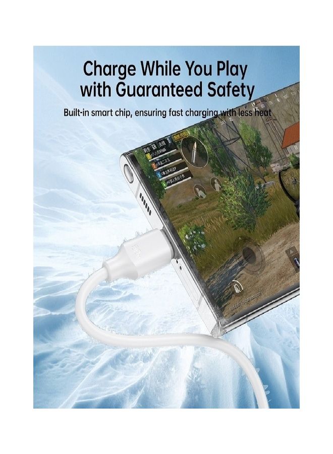 جوي روم كابل شحن سريع 60 وات من USB C إلى USB C بطول 1 متر من مادة البولي يوريثين الحراري من النوع C متوافق مع Samsung Galaxy S23/22/Z Fold/Z Flip وGoogle Pixel 7/6A وPS5 - Image 4