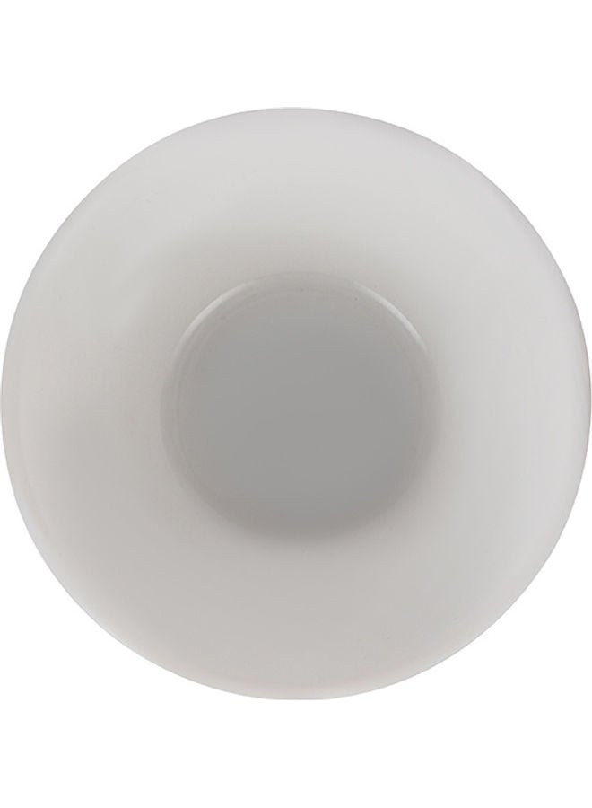 Velvett Collection 8" Stella white Serving Bowl Premium-Quality Opalware Light-Weight and Food-Grade Bowl with Elegant Hexagonal Design White 8inch