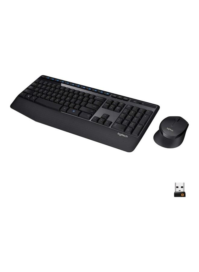 Logitech - MK345 Wireless Keyboard And Mouse Arabic Black - Image 1