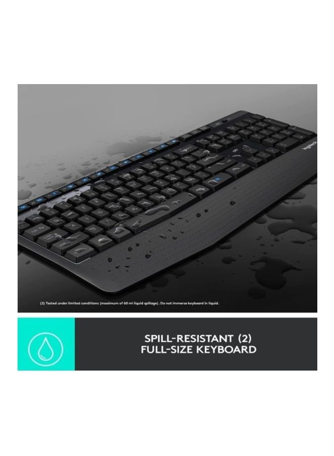 Logitech - MK345 Wireless Keyboard And Mouse Arabic Black - Image 1