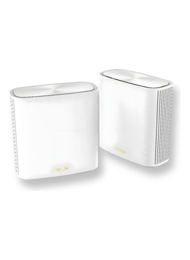 ZenWiFi XD6 2 Pack AX5400 Whole Home Triband Mesh Wi-Fi 6 System, Coverage Up To 5400 Sq. Ft. 4 Bedroom, 5400Mbps, AiMesh, Parental Controls, Easy Setup, Pack Of 2 White