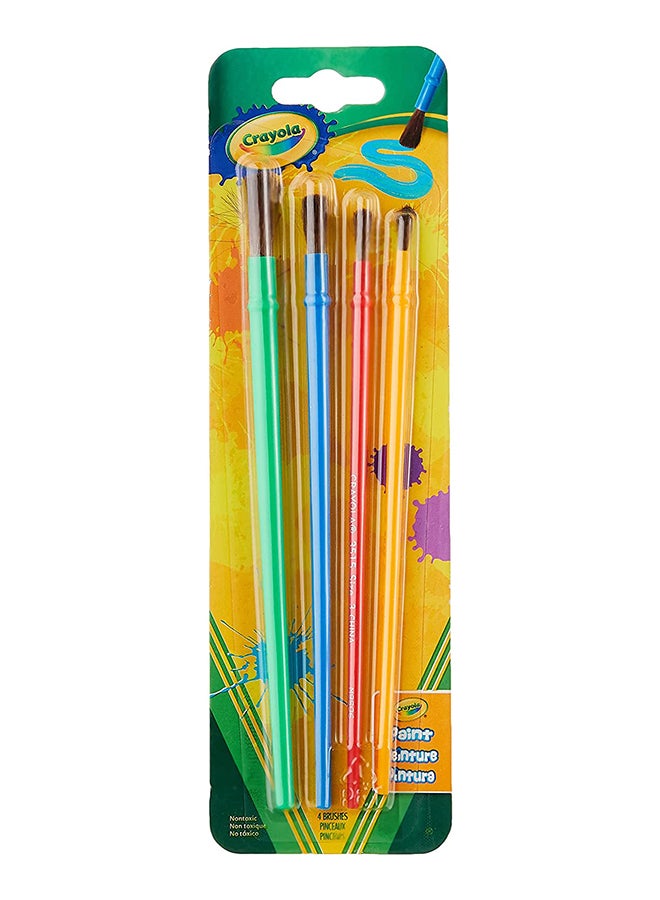 كرايولا مجموعة فرش فنية وحرفية مكونة من 4 قطع - Image 1