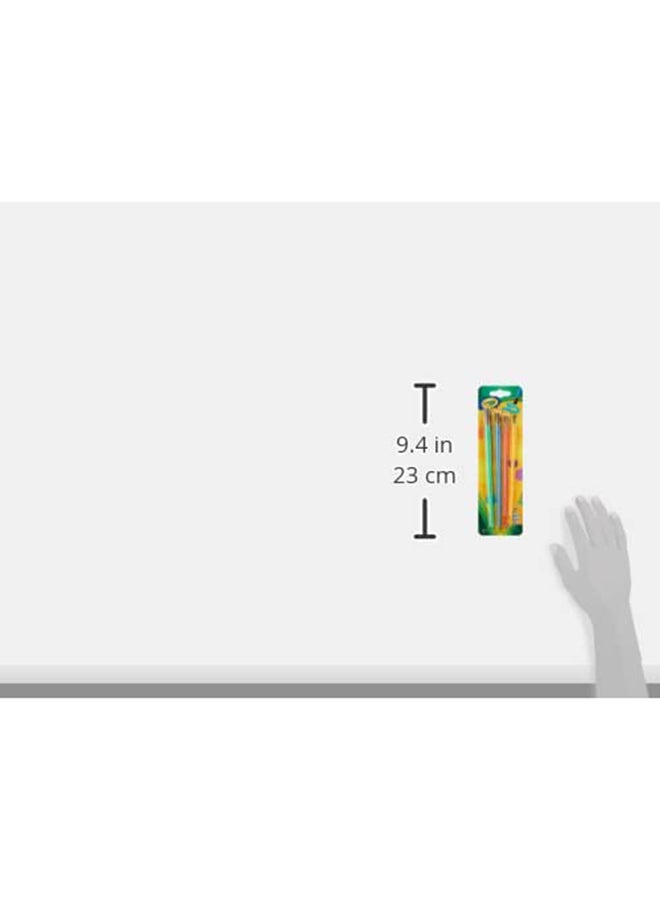 كرايولا مجموعة فرش فنية وحرفية مكونة من 4 قطع - Image 4