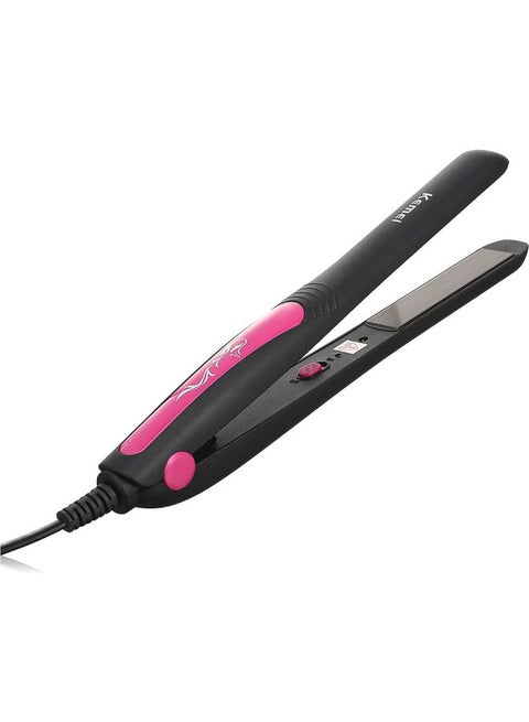 Professional Hair Straightener KM-328 Black/Pink