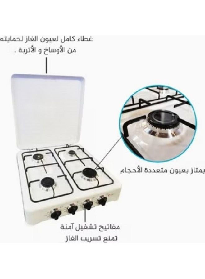 دي إل سي  موقد طاولة 4 شعلات DLC-9048 أبيض DLC-9048 أبيض - Image 3