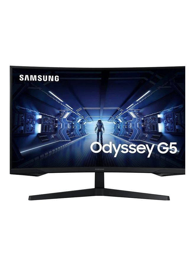 Samsung 27-Inch G5 Odyssey Gaming Monitor with 144Hz refresh rate LC27G55TQBMXUE BLACK - Image 1