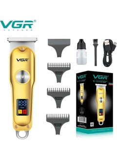 VGR Cordless Professional Hair And Beard Trimmer Gold  - Image 1