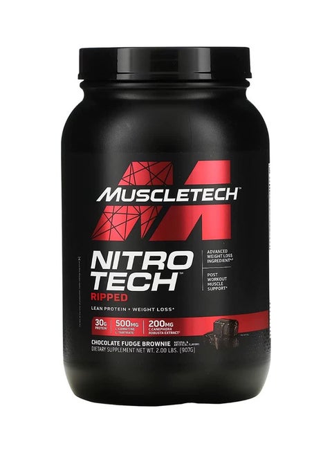 Nitro Tech Ripped Protein Chocolate Fudge Brownie 907 Gram