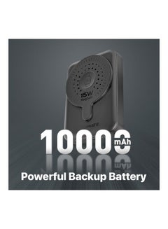 PROMATE 10000 mAh 10000mAh Magnetic Wireless Power Bank, Dual 15W MagSafe Portable Charger with 3W Apple Watch Charging Pad and 20W USB-C Power Delivery, PowerMag-Duo Black  - Image 2