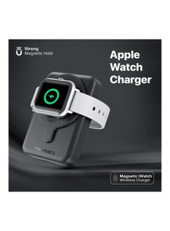 PROMATE 10000 mAh 10000mAh Magnetic Wireless Power Bank, Dual 15W MagSafe Portable Charger with 3W Apple Watch Charging Pad and 20W USB-C Power Delivery, PowerMag-Duo Black  - Image 4