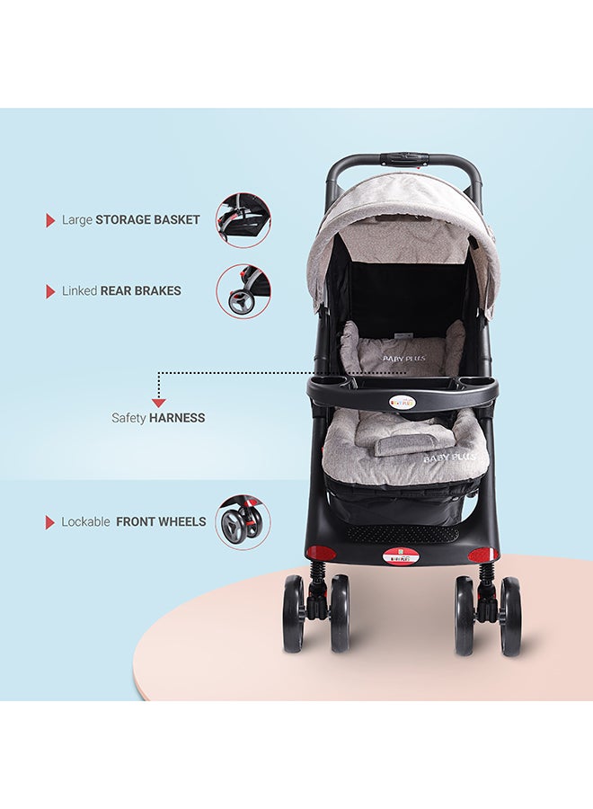 BABY PLUS - Lightweight Portable Infant Baby Stroller With Compact Fold For 0-36 Months - Image 1